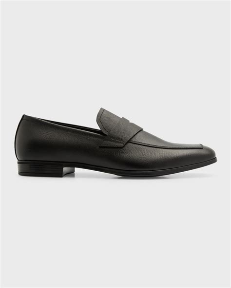 prada womens penny loafer|prada saffiano leather penny loafer.